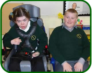 Picture of two students in school uniform